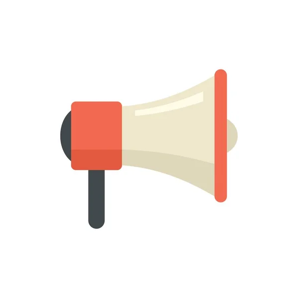 Product manager megaphone icon flat isolated vector — Wektor stockowy