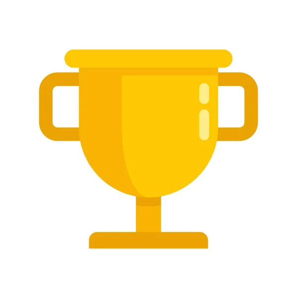 Product manager gold cup icon flat isolated vector — Stok Vektör