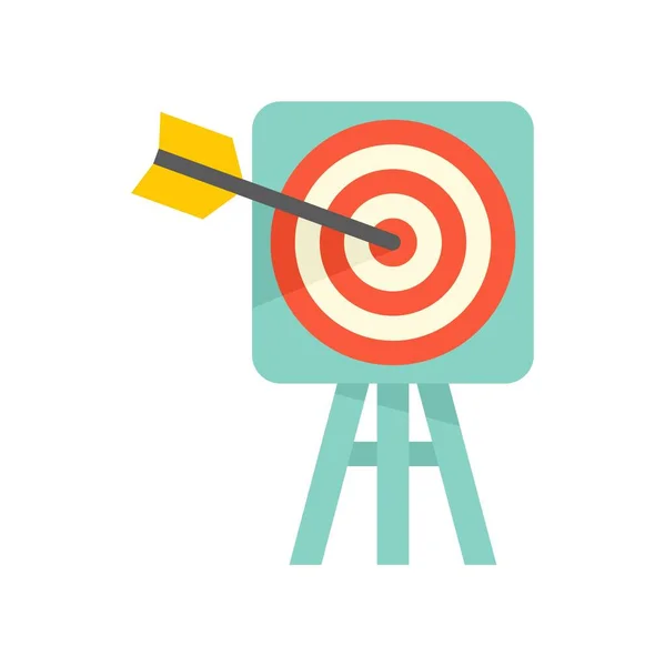 Product manager business target icon flat isolated vector — 스톡 벡터