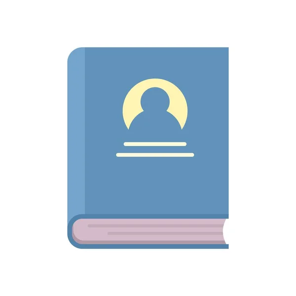 Sociology old book icon flat isolated vector — ストックベクタ