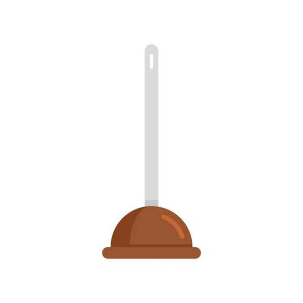 Cleaning toilet sucker icon flat isolated vector — Stockový vektor