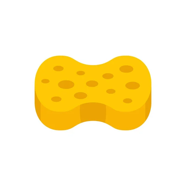 Cleaning sponge icon flat isolated vector - Stok Vektor