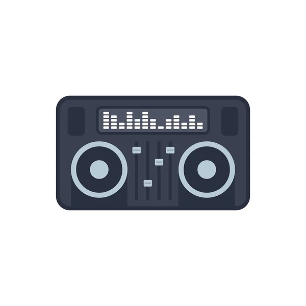 Dj deck icon flat isolated vector — стоковый вектор