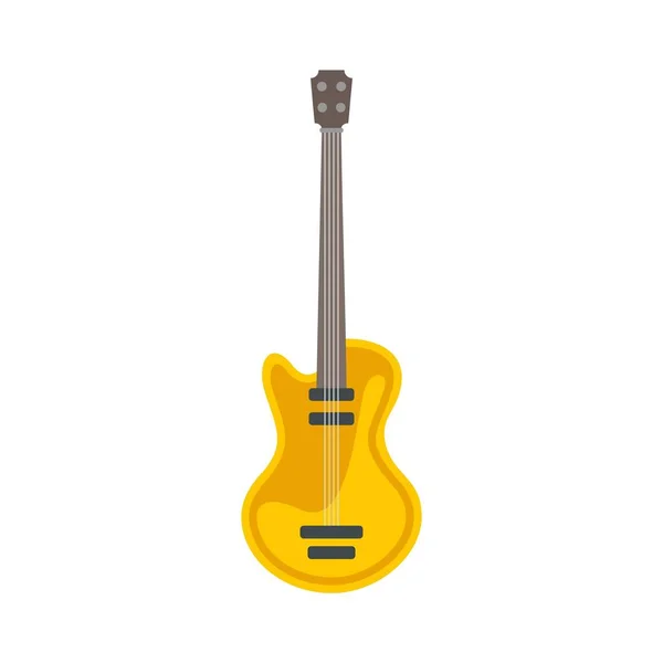 Music guitar icon flat isolated vector — Stockvektor