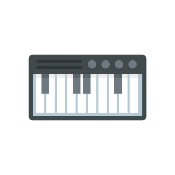 Electric piano icon flat isolated vector — ストックベクタ