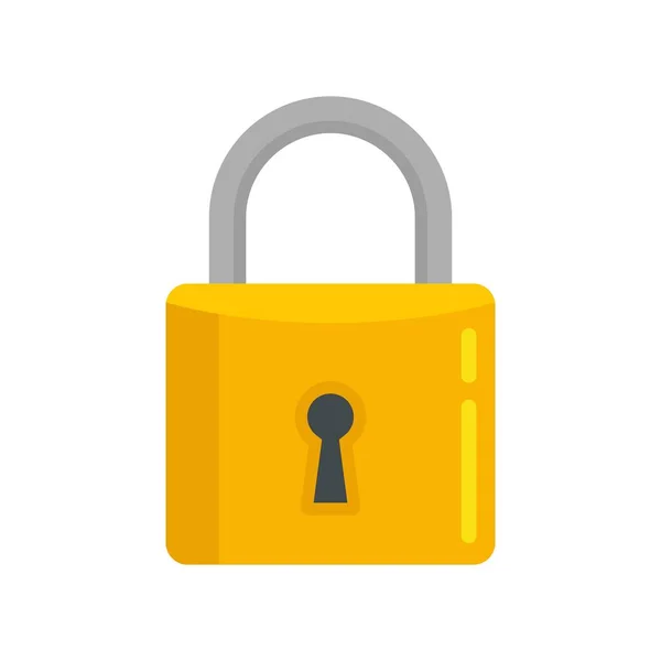 Home padlock icon flat isolated vector — Image vectorielle