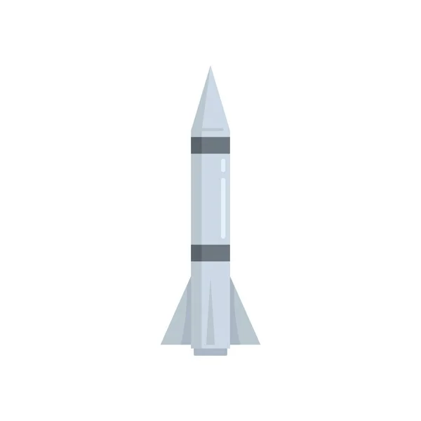 Εικονίδιο πυραύλου επίπεδο απομονωμένο διάνυσμα — Διανυσματικό Αρχείο
