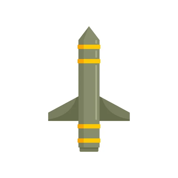 Missile air icon flat isolated vector — 스톡 벡터