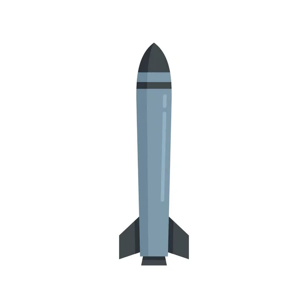 Missile army icon flat isolated vector —  Vetores de Stock