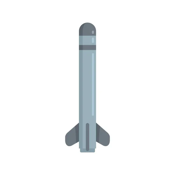 Missile conflict icon flat isolated vector — Stockový vektor