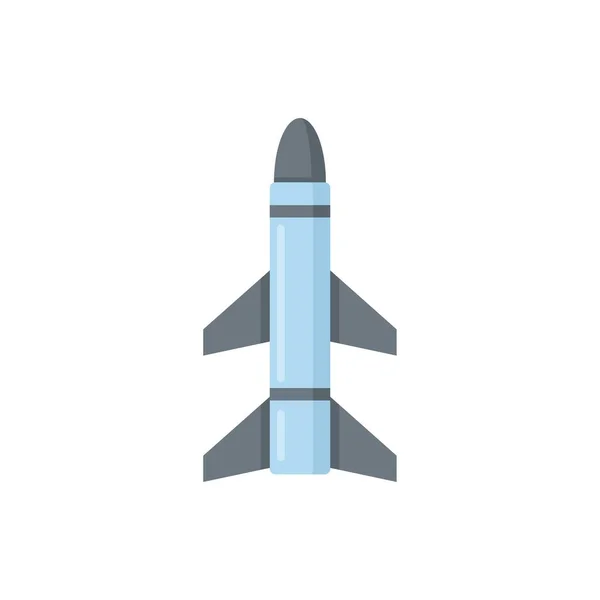 Missile gun icon flat isolated vector — Vector de stock