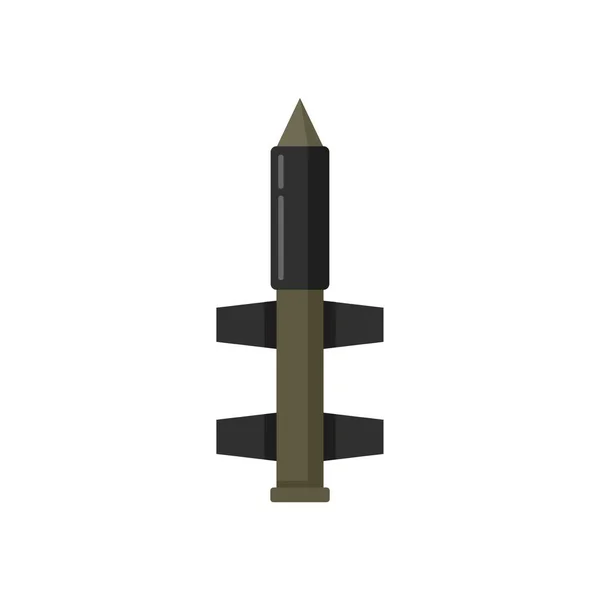 Missile peace icon flat isolated vector — Stockový vektor