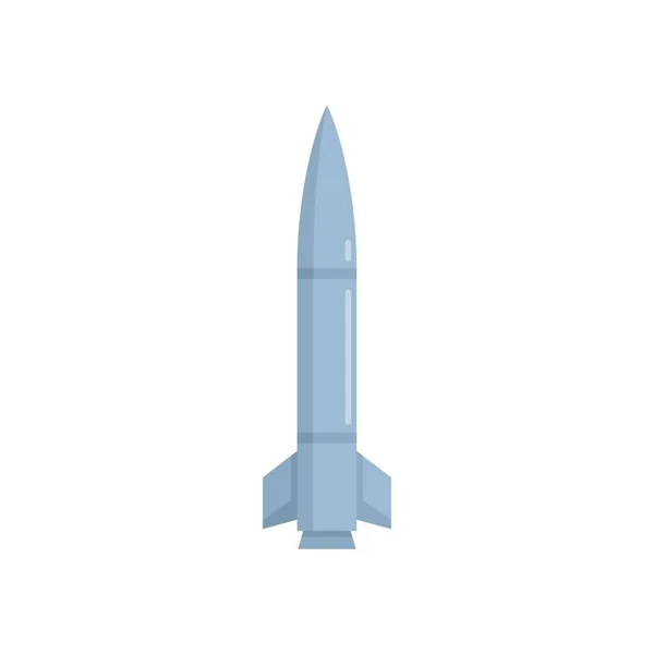 Missile aircraft icon flat isolated vector — 스톡 벡터