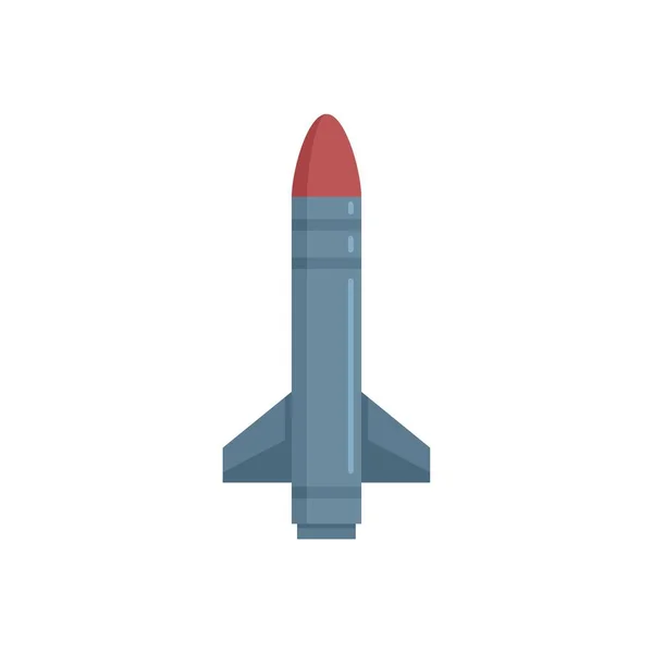 Missile fire icon flat isolated vector — Image vectorielle