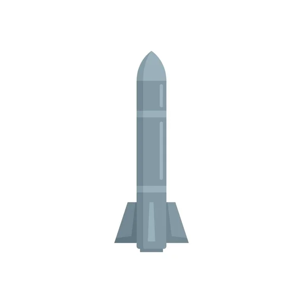 Missile nuke icon flat isolated vector — стоковый вектор