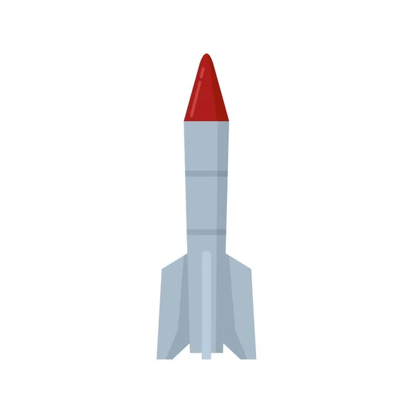 Missile flying icon flat isolated vector — Stockový vektor