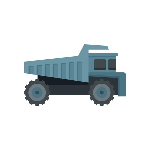 Tipper lorry icon flat isolated vector — Διανυσματικό Αρχείο