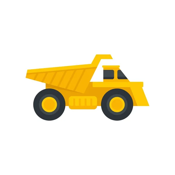 Tipper cargo icon flat isolated vector — стоковый вектор