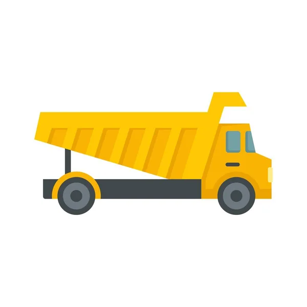 Tipper commercial icon flat isolated vector — Vettoriale Stock