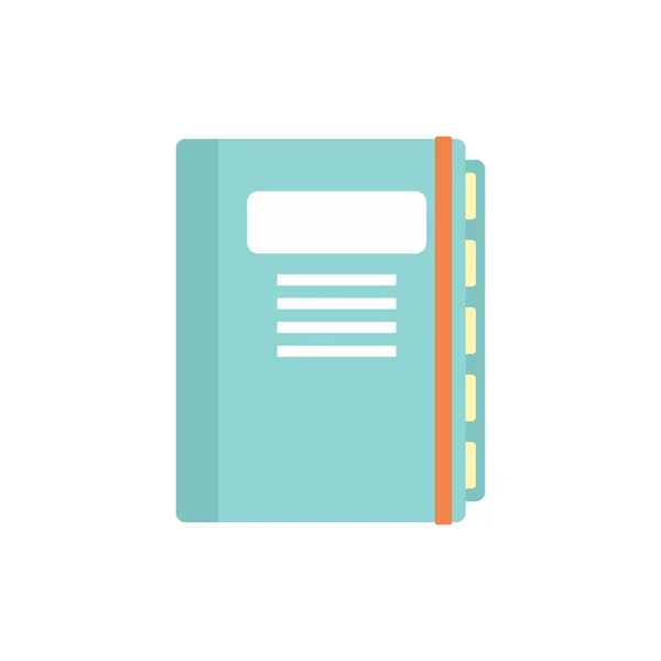 Notebook estimator icon flat isolated vector — Vetor de Stock