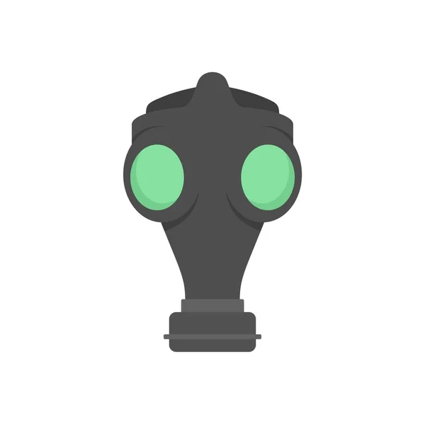Old gas mask icon flat isolated vector — Stockvektor