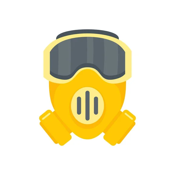 Modern biohazard mask icon flat isolated vector — Stok Vektör