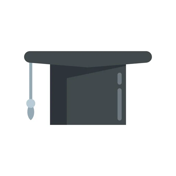 Foreign language graduation hat icon flat isolated vector — Wektor stockowy