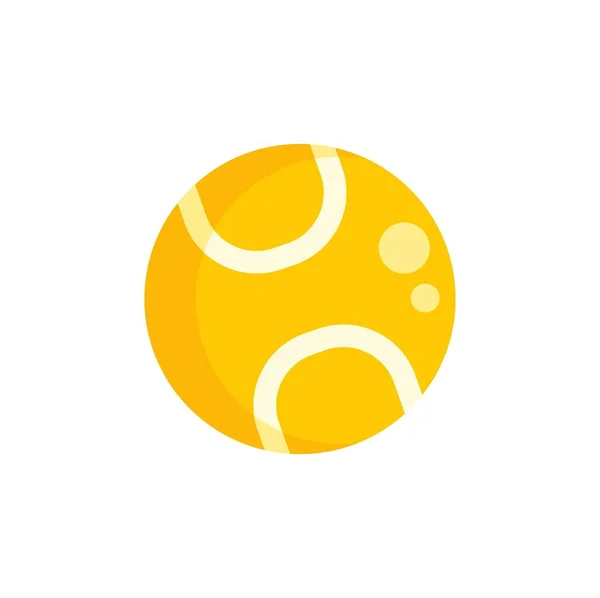 Dog play ball icon flat isolated vector — ストックベクタ