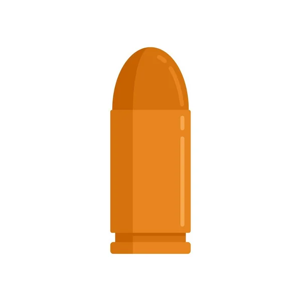Pistol bullet icon flat isolated vector — ストックベクタ