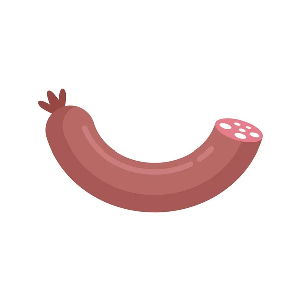 Market sausage icon flat isolated vector — Stockvector