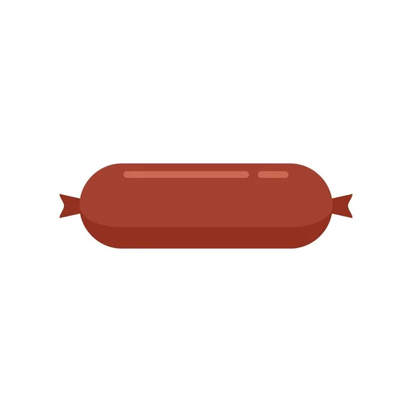 Fresh sausage icon flat isolated vector — Stockvektor