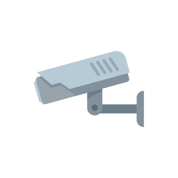 Icône de caméra de sécurité plat vecteur isolé — Image vectorielle