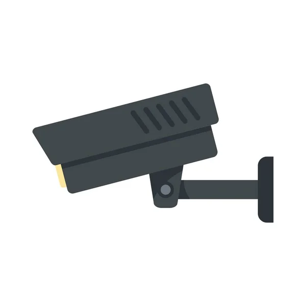 Prison security camera icon flat isolated vector — Vector de stock