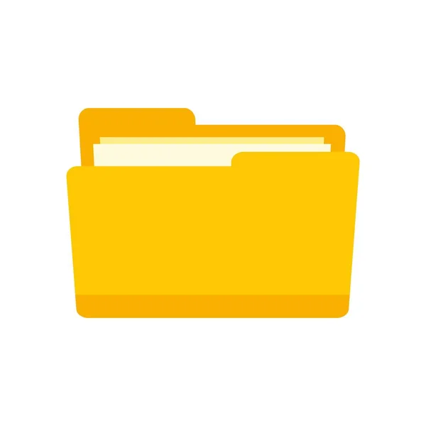 Notary folder icon flat isolated vector — Vettoriale Stock