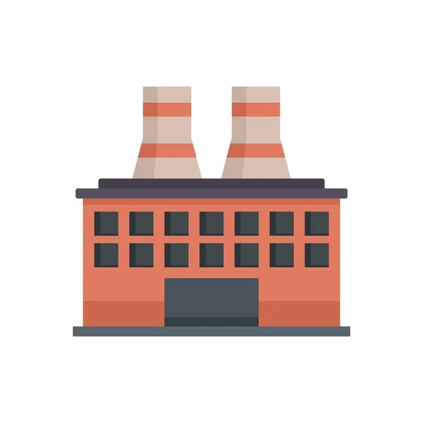Revewable recycle factory icon flat isolated vector — Stockový vektor
