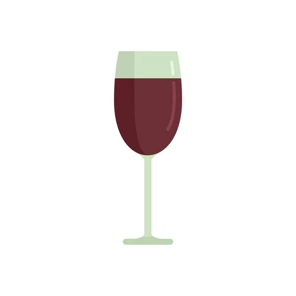 Wine glass icon flat isolated vector — Stockvektor