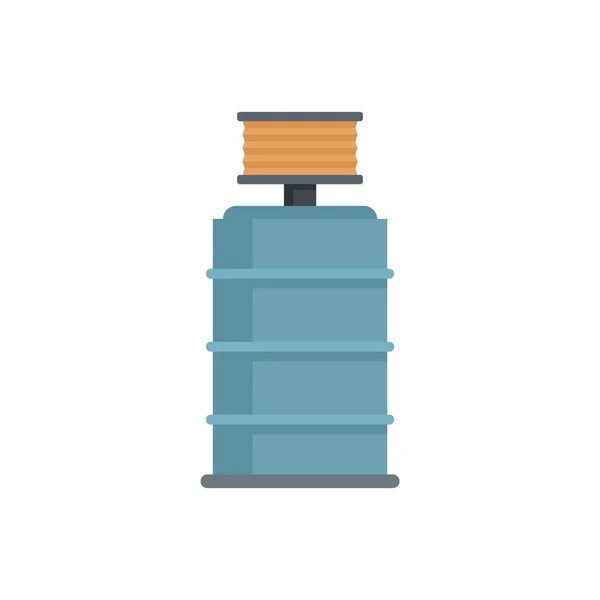 Winemaker barrel icon flat isolated vector — Vettoriale Stock