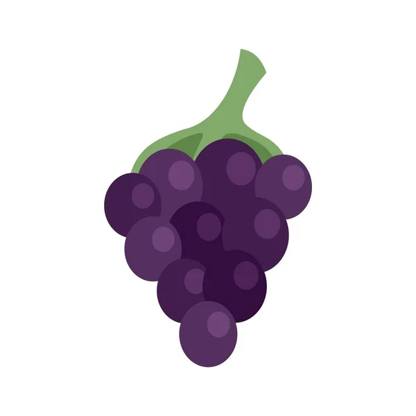 Fresh grapes icon flat isolated vector — Διανυσματικό Αρχείο