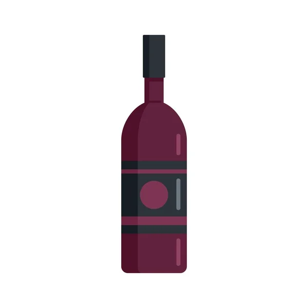 Bar wine bottle icon flat isolated vector — Stock Vector
