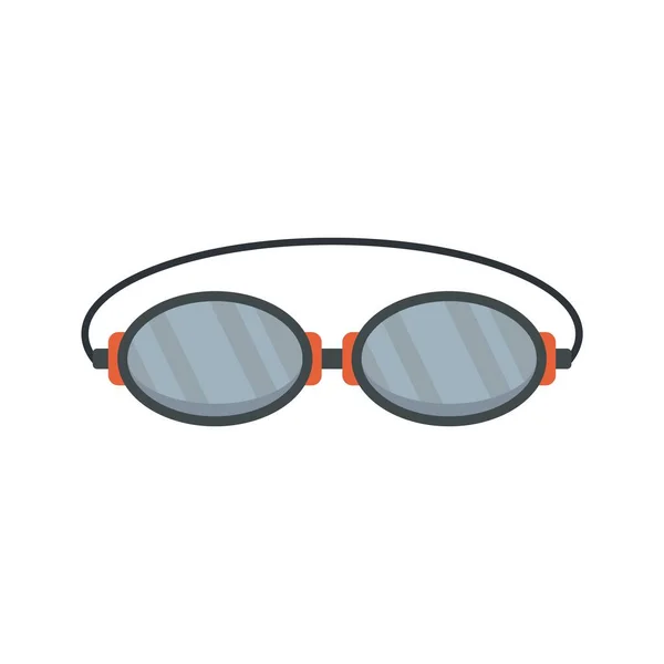 Láser gafas de depilación icono plano aislado vector — Vector de stock
