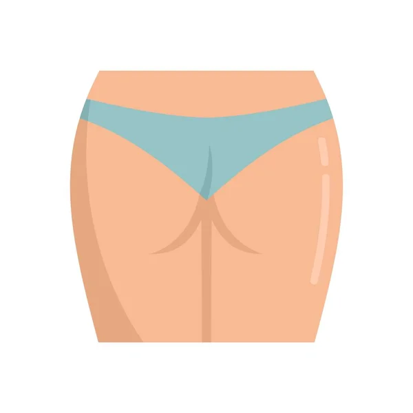 Leg laser hair removal icon flat isolated vector — Stock vektor