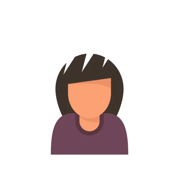 Rage woman icon flat isolated vector — Vetor de Stock