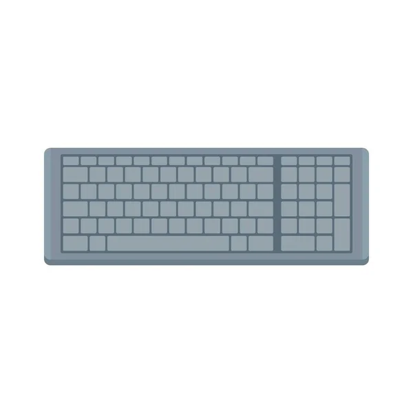 Button keyboard icon flat isolated vector — Vettoriale Stock