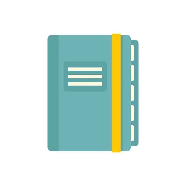 Office manager closed notebook icon flat isolated vector — Διανυσματικό Αρχείο