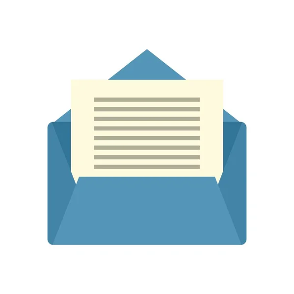 Office manager mail icon flat isolated vector — Stok Vektör