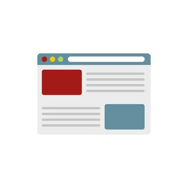 Affiliate marketing web page icon flat isolated vector — Stockvektor