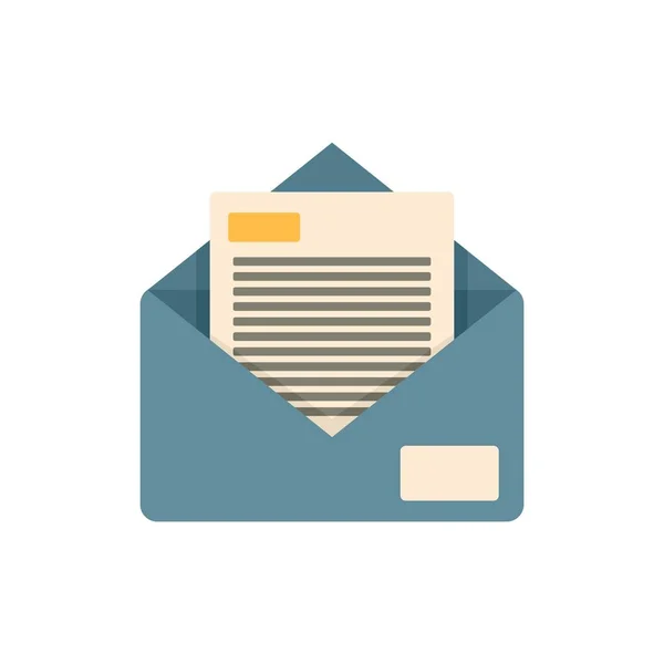 Company marketing mail icon flat isolated vector — Stock Vector