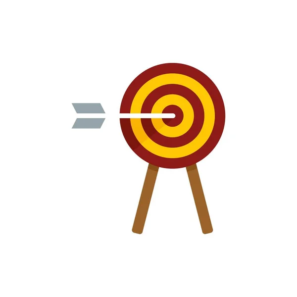Affiliate marketing target icon flat isolated vector —  Vetores de Stock