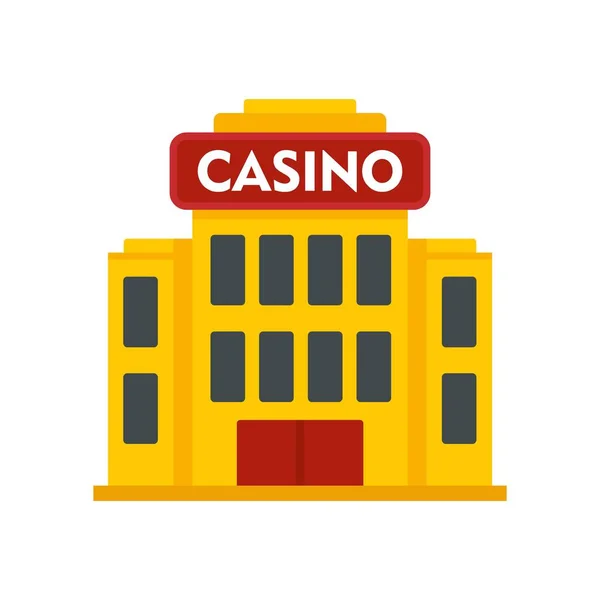 Casino building icon flat isolated vector — Stockvektor