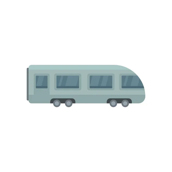 Electric train icon flat isolated vector — 스톡 벡터